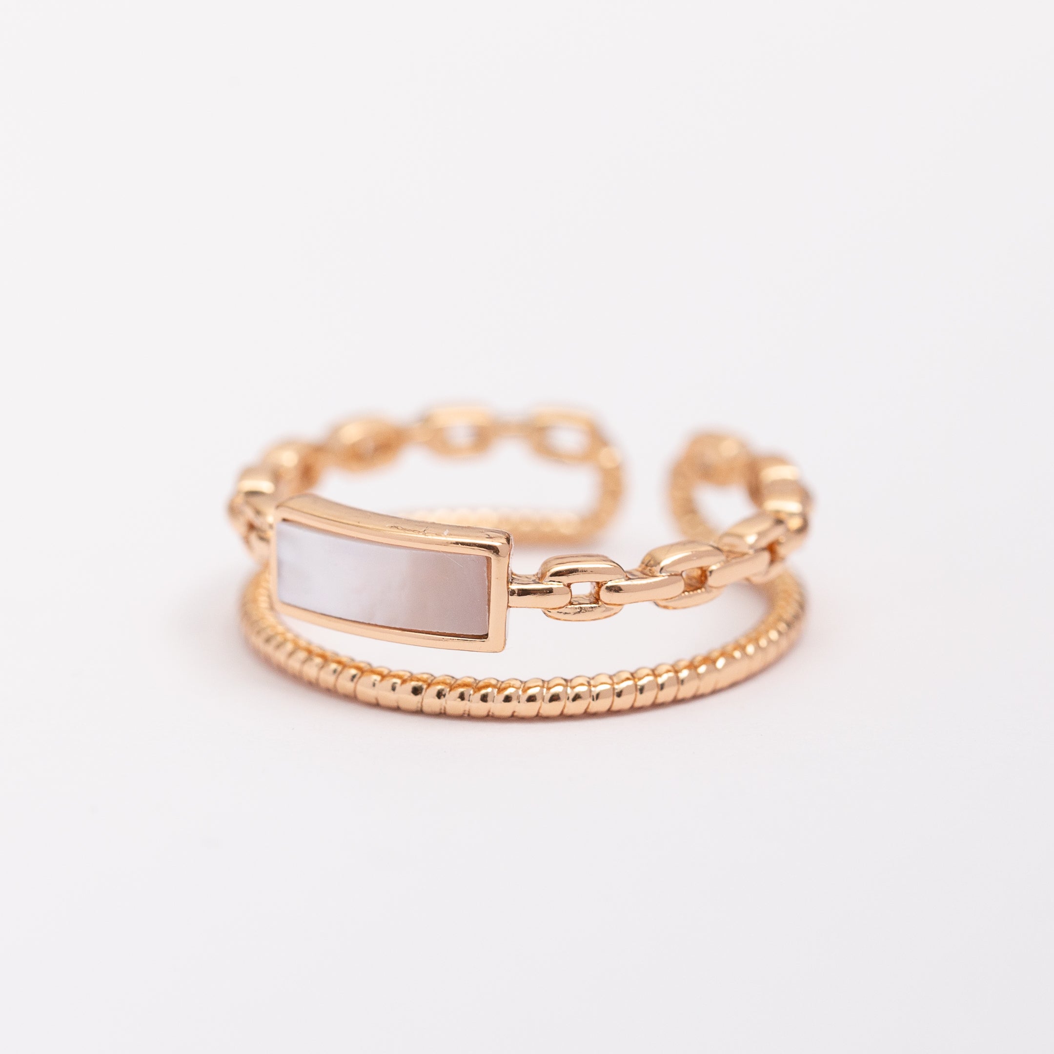 Bague 18K Minimal Gold en plaqué or