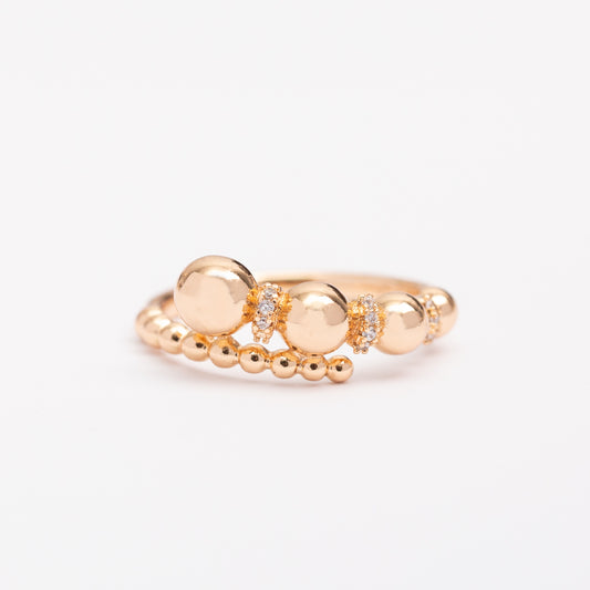 Bague 18K Minimal Gold en plaqué or