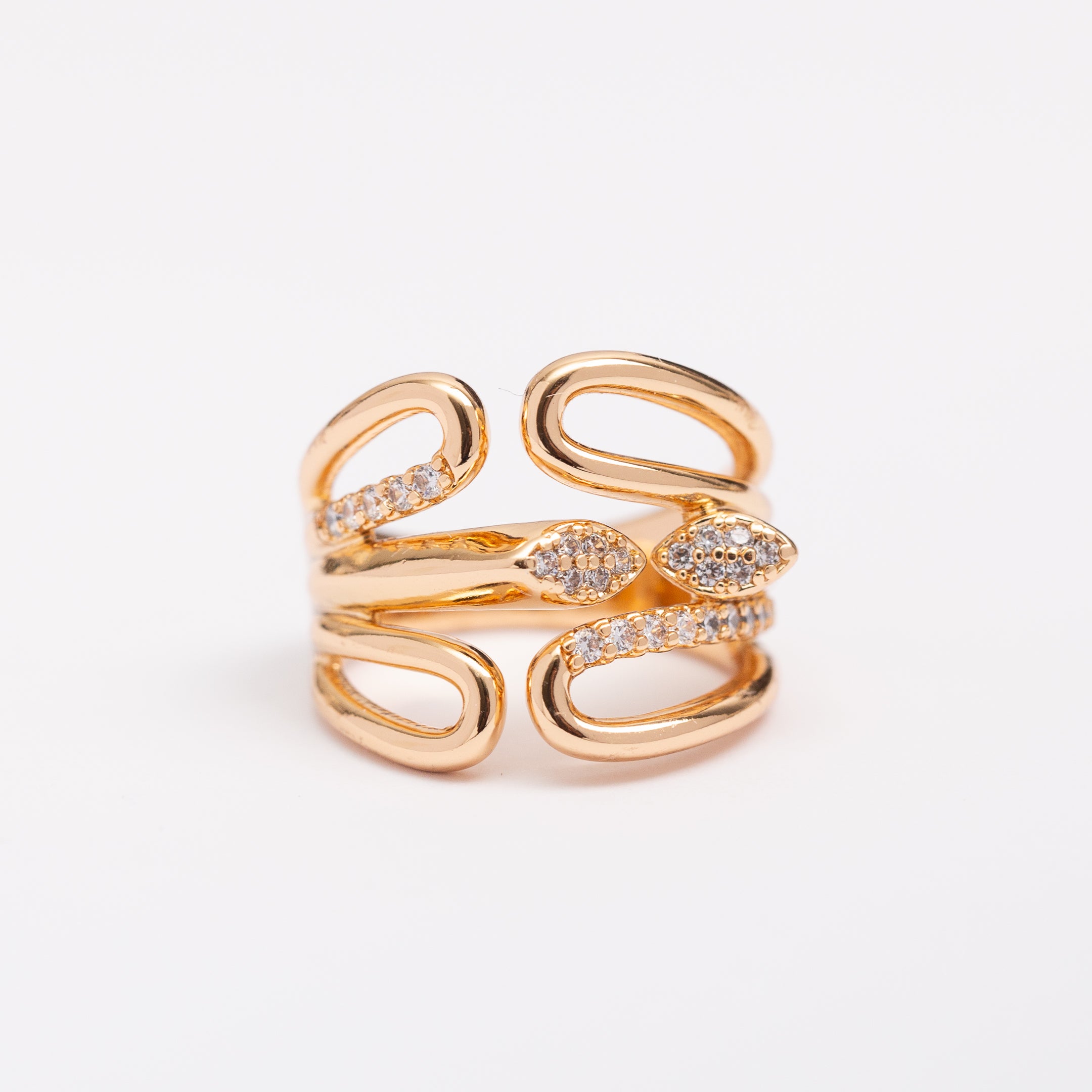 Bague 18K Minimal Gold en plaqué or