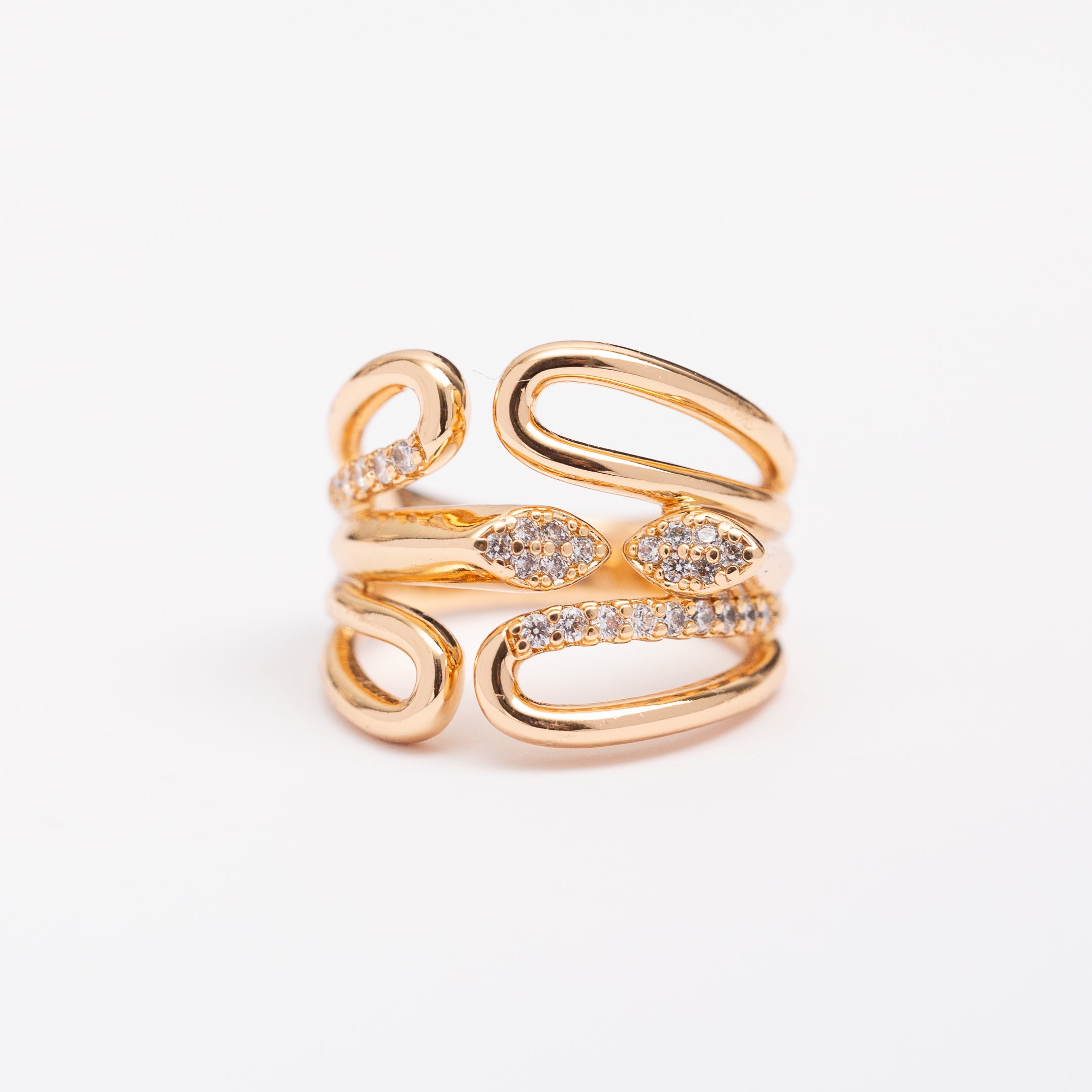 Bague 18K Minimal Gold en plaqué or