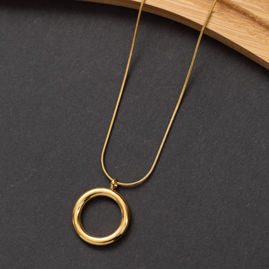 Collier Ligne d'or en acier inoxydable garanti