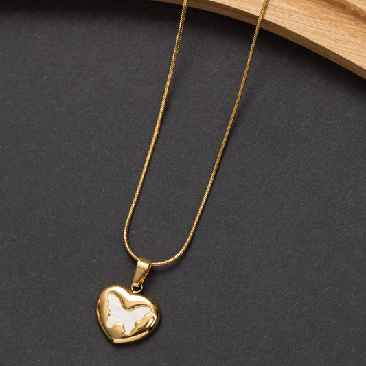 Collier Ligne d'or en acier inoxydable garanti