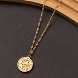 Collier Ligne d'or 2 en acier inoxydable garanti