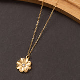 Collier Ligne d'or 2 en acier inoxydable garanti