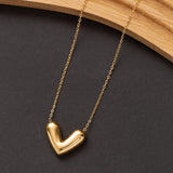 Collier Ligne d'or 3 en acier inoxydable garanti