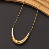 Collier Ligne d'or 3 en acier inoxydable garanti