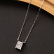 Collier Élégance en argent rhodié garanti