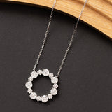 Collier Élégance en argent rhodié garanti