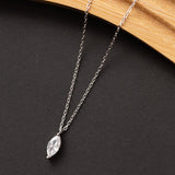 Collier Élégance en argent rhodié garanti