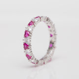 Bague argent rhodié tendance
