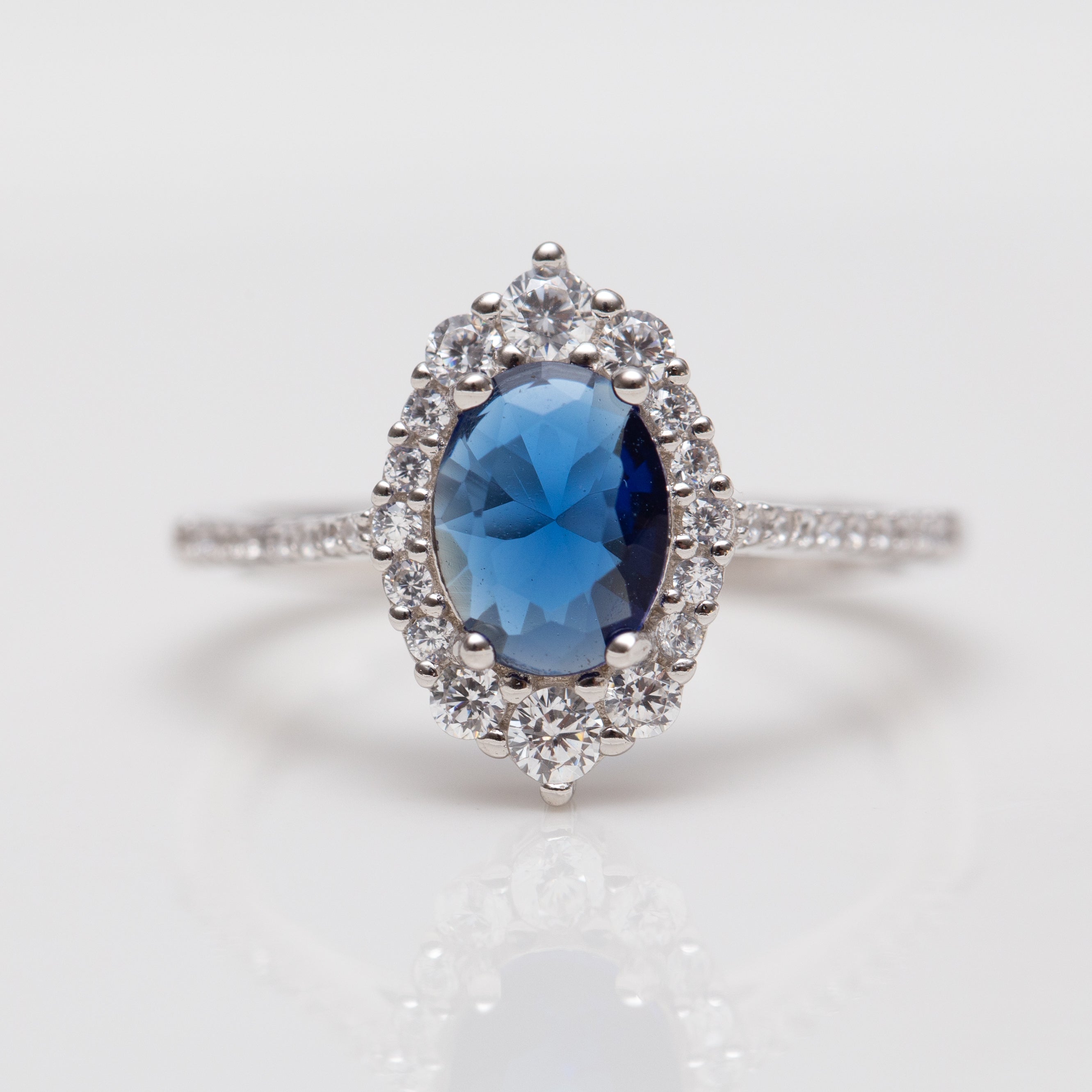Bague argent rhodié tendance