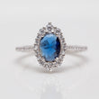 Bague argent rhodié tendance