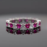 Bague argent rhodié tendance