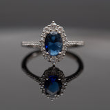 Bague argent rhodié tendance