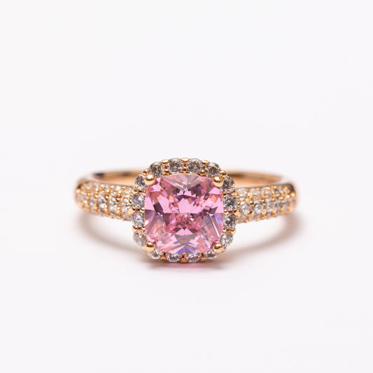 Bague élégance dorée en plaqué or 18 K