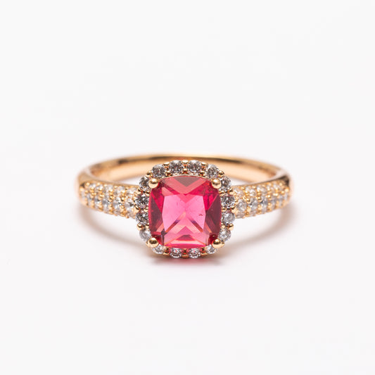 Bague élégance dorée en plaqué or 18 K