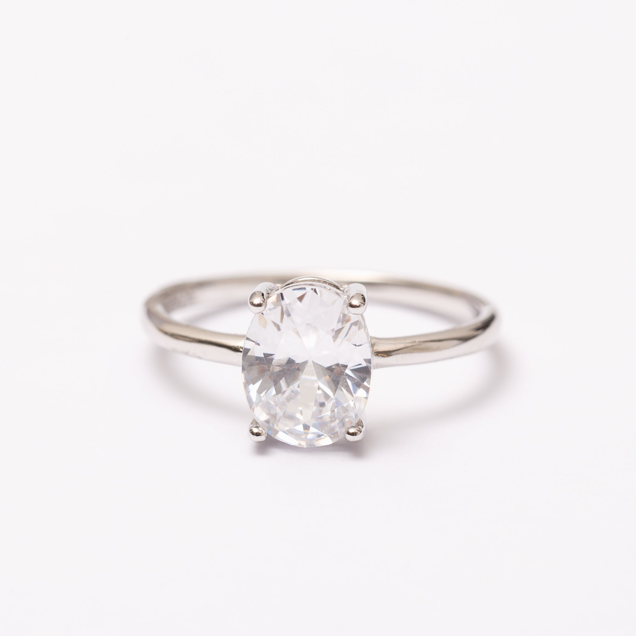 Bague Élégance en argent rhodié garantie