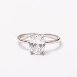 Bague Élégance en argent rhodié garantie