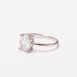 Bague Élégance en argent rhodié garantie