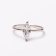 Bague Élégance en argent rhodié garantie
