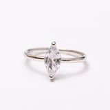 Bague Élégance en argent rhodié garantie