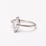 Bague Élégance en argent rhodié garantie