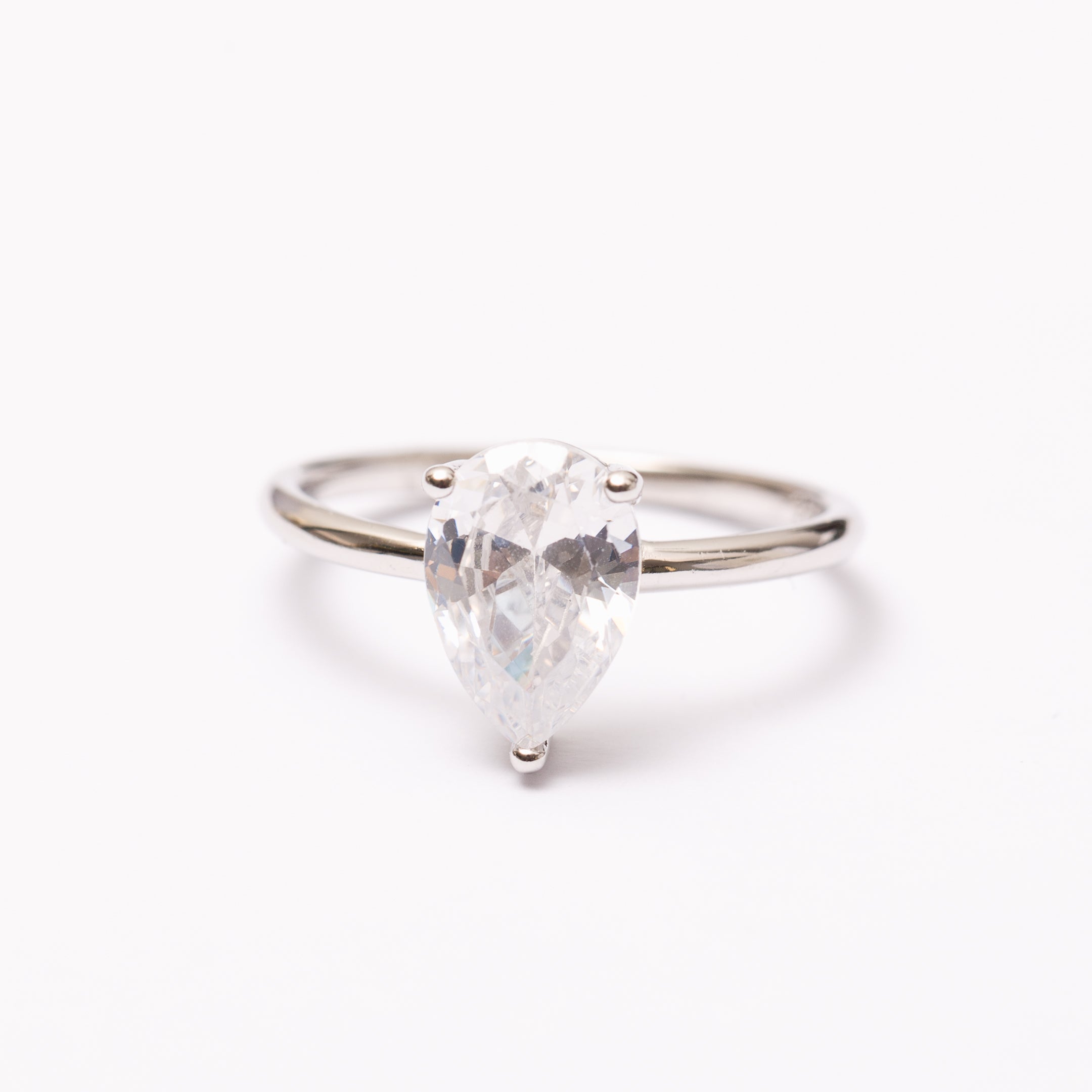 Bague Élégance en argent rhodié garantie