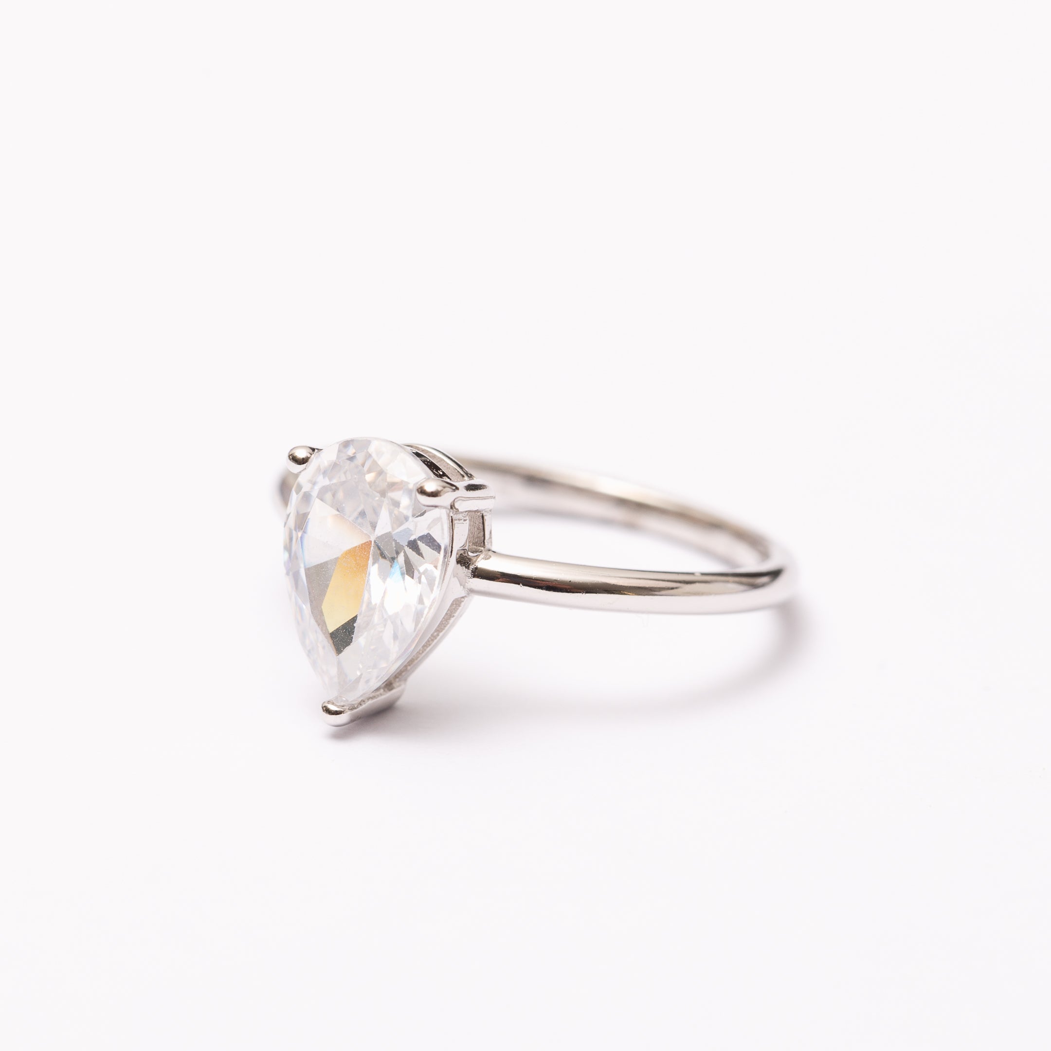 Bague Élégance en argent rhodié garantie