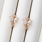 Boucles d'oreilles Pure Gold Line en plaqué or