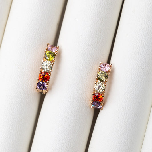 Boucles d'oreilles Pure Gold Line en plaqué or