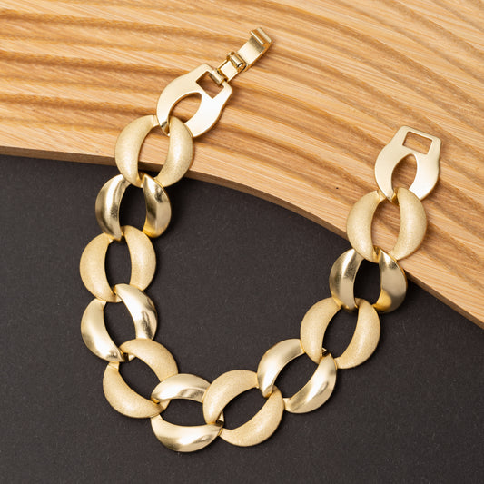 Gourmette Lux Chain en Plaqué Or