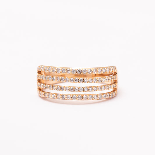 Bague Pure Or en Plaqué Or
