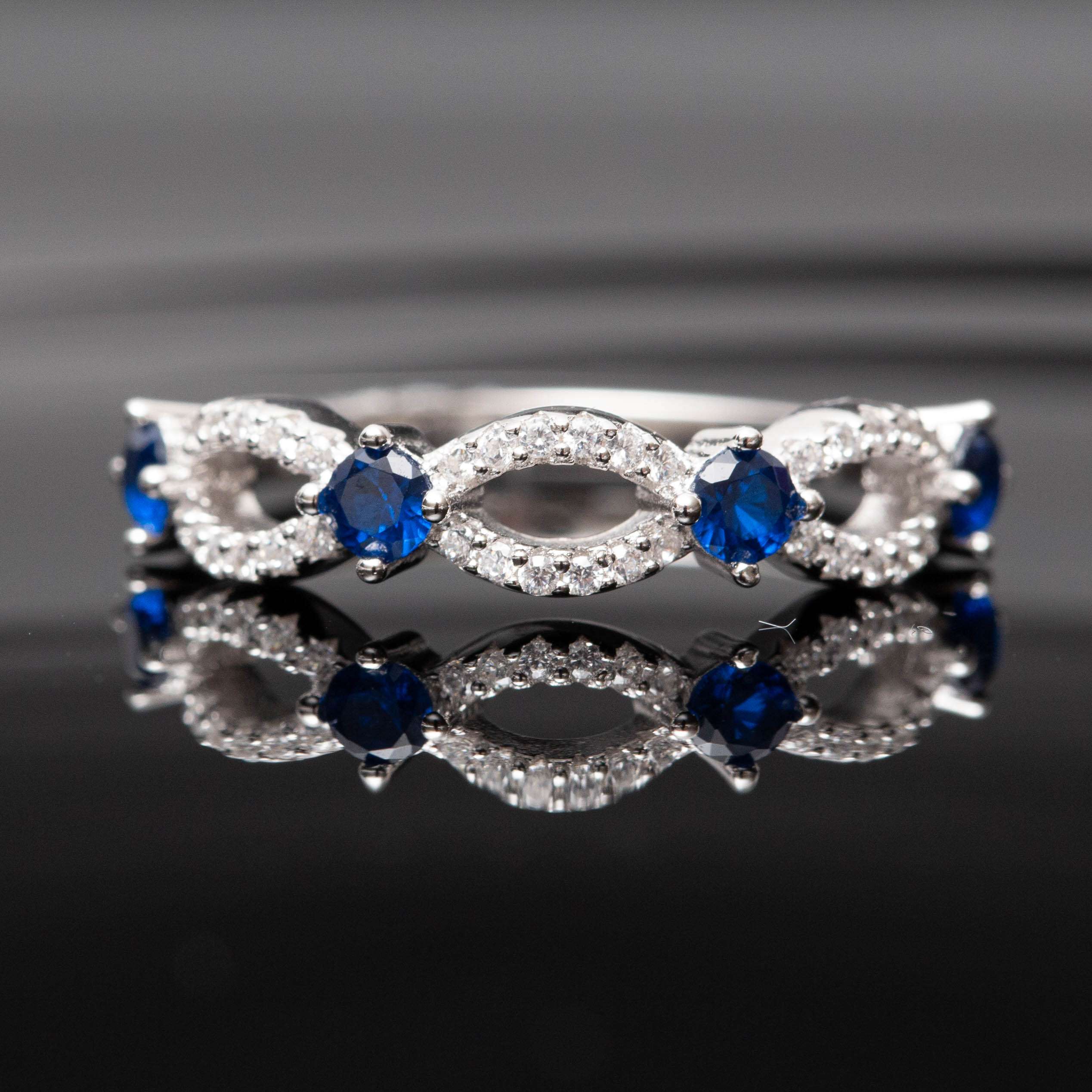 Bague argent Rhodié garanti new