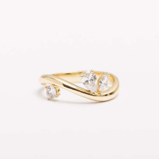 Bague Or & Elle en plaqué or 14 K