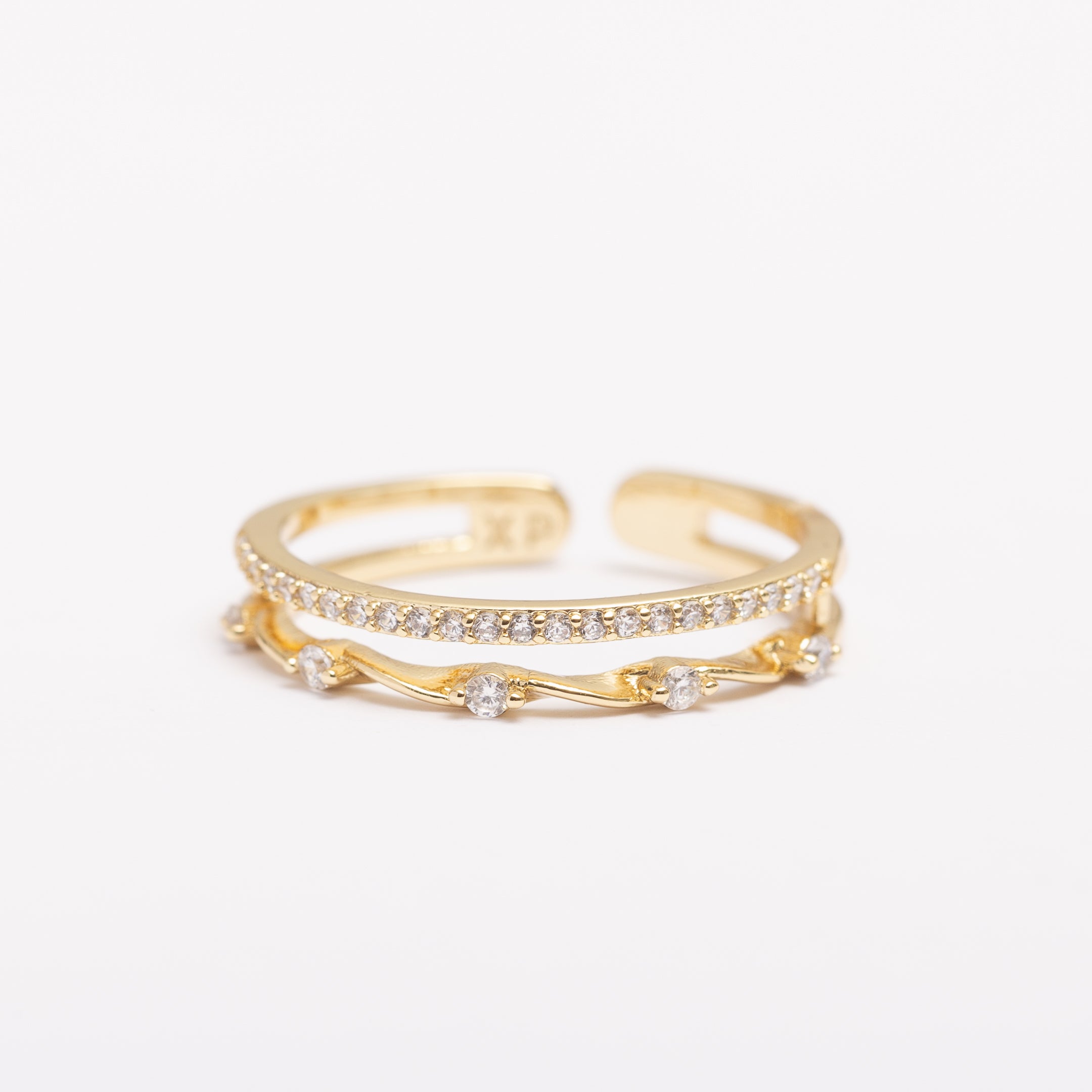Bague Or & Elle en plaqué or 14 K