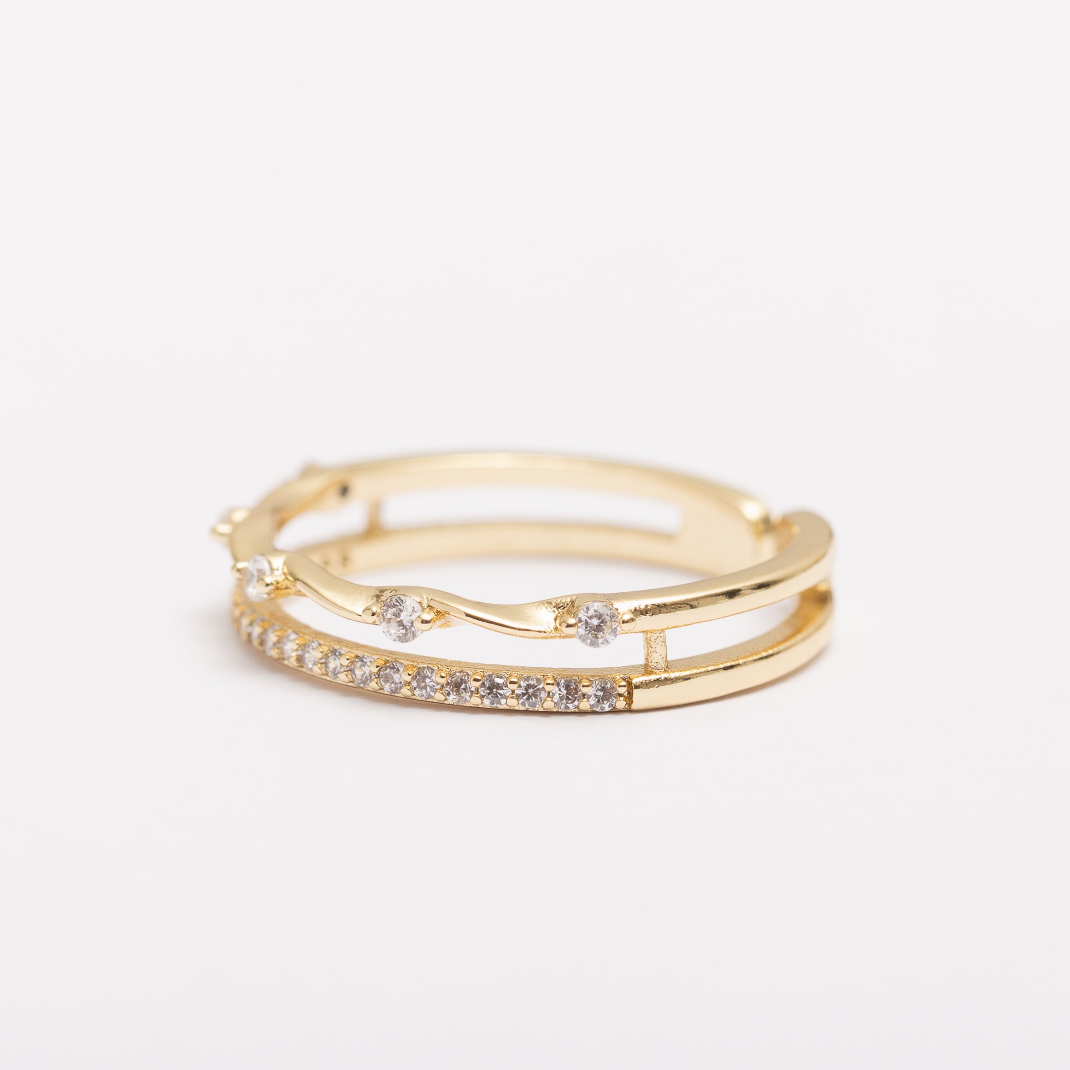 Bague Or & Elle en plaqué or 14 K