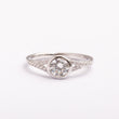Bague Silver-Line en plaqué or avec une finition argentée