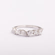 Bague Silver-Line en plaqué or avec une finition argentée