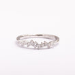Bague Silver-Line en plaqué or avec une finition argentée