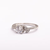 Bague Silver-Line en plaqué or avec une finition argentée