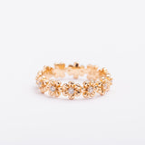 Bague Or-Line en plaqué or avec une finition dorée