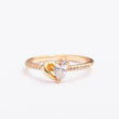 Bague Or-Line en plaqué or avec une finition dorée