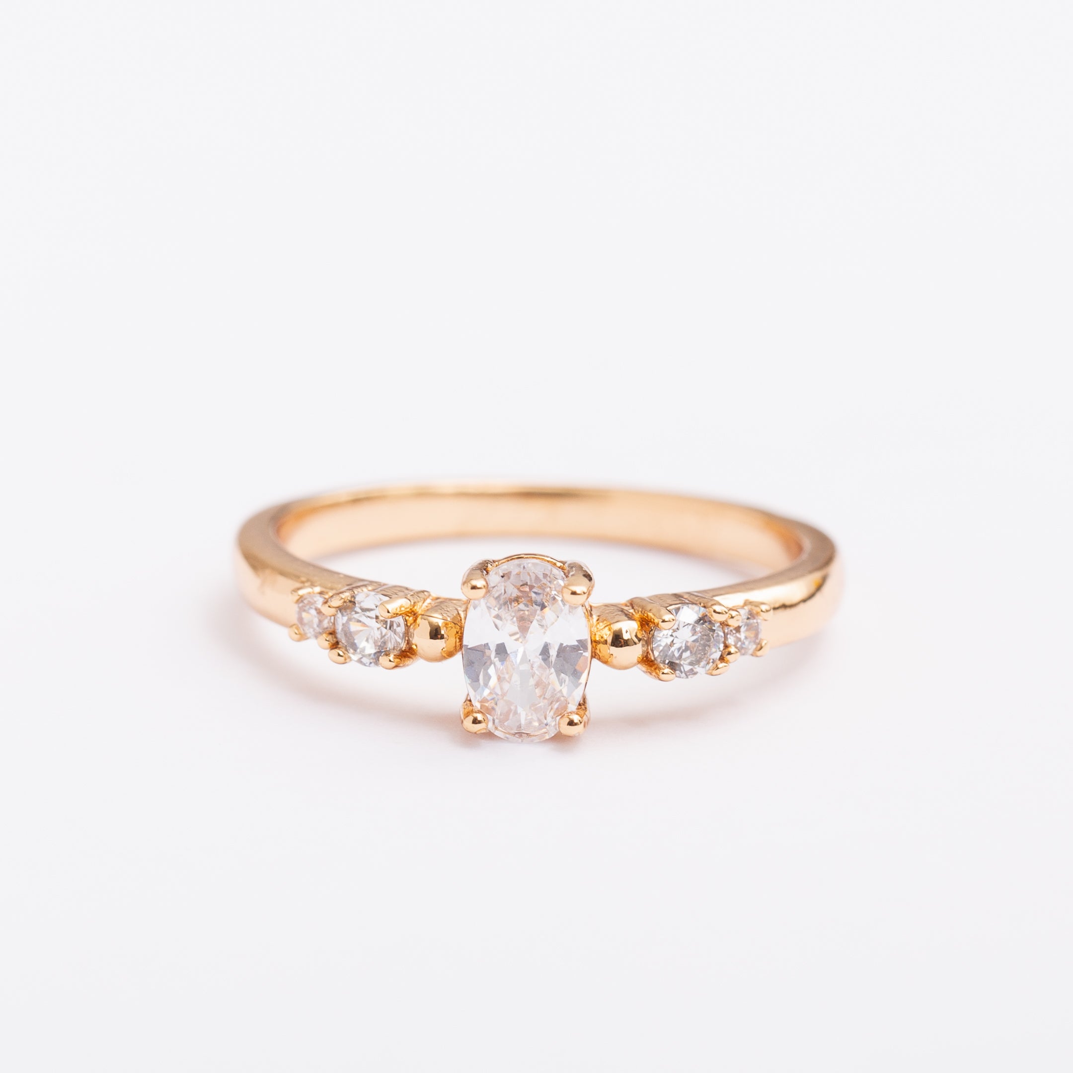 Bague Or-Line en plaqué or avec une finition dorée