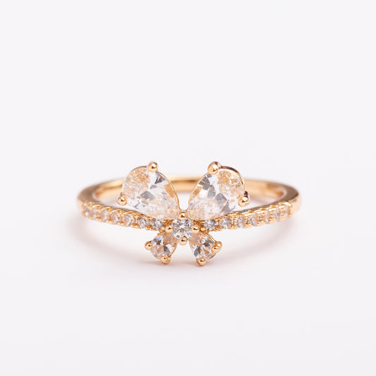 Bague Or-Line en plaqué or avec une finition dorée