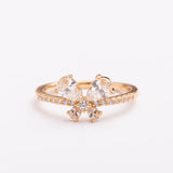 Bague Or-Line en plaqué or avec une finition dorée