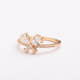 Bague Or-Line en plaqué or avec une finition dorée