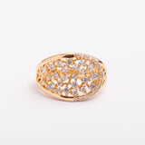 Bague Or-Line en plaqué or avec une finition dorée