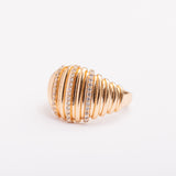 Bague Or-Line en plaqué or avec une finition dorée