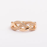 Bague Or-Line en plaqué or avec une finition dorée