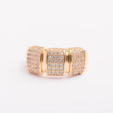 Bague Or-Line en plaqué or avec une finition dorée